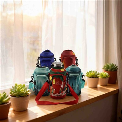 Cwdyn Potel Dŵr Neoprene Gyda Strap